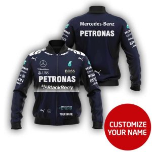 Custom Name Bomber Jacket Mercedes 3D Spring Autumn Casual Jacket Car Sports For Racer Biker BBJ3269