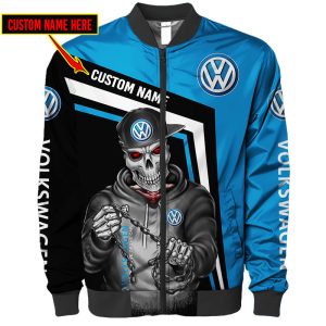 Custom Name Bomber Jacket Volkswagen 3D Spring Autumn Casual Jacket Car Sports For Racer Biker BBJ3232