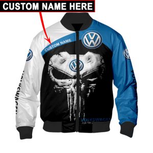 Custom Name Bomber Jacket Volkswagen 3D Spring Autumn Casual Jacket Car Sports For Racer Biker BBJ3241