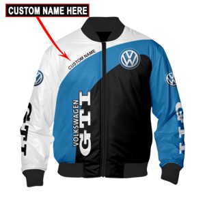 Custom Name Bomber Jacket Volkswagen 3D Spring Autumn Casual Jacket For Racer Biker BBJ3173