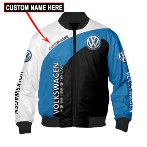 Custom Name Bomber Jacket Volkswagen 3D Spring Autumn Casual Jacket For Racer Biker BBJ3175