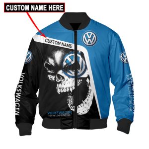 Custom Name Bomber Jacket Volkswagen 3D Spring Autumn Casual Jacket For Racer Biker BBJ3190