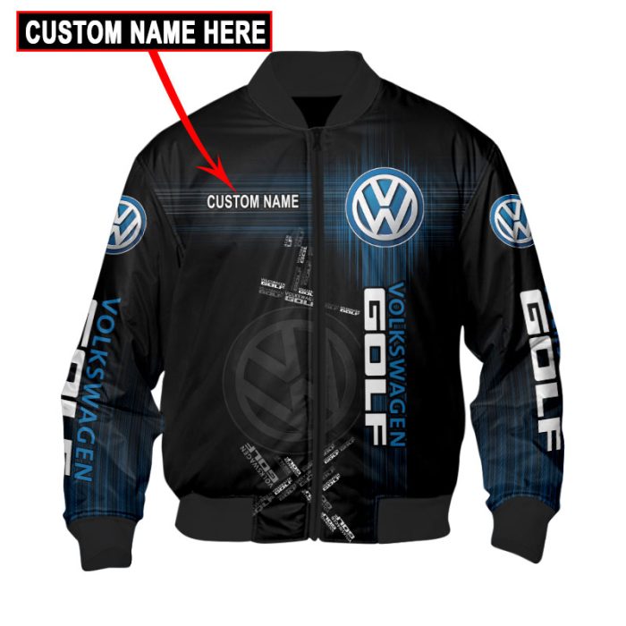 Custom Name Bomber Jacket Volkswagen 3D Spring Autumn Casual Jacket For Racer Biker BBJ3213