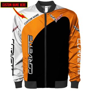 Custom Name Chevrolet Corvette Car Brand Unisex Fashion Bomber Jacket For Racer Biker BBJ3163