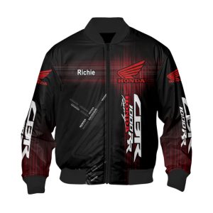 Custom Name Honda 3D Spring Autumn Casual Jacket Pilot Bomber Jacket For Racer Biker BBJ3160