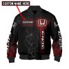 Custom Name Honda 3D Spring Autumn Casual Jacket Pilot Bomber Jacket For Racer Biker BBJ3221