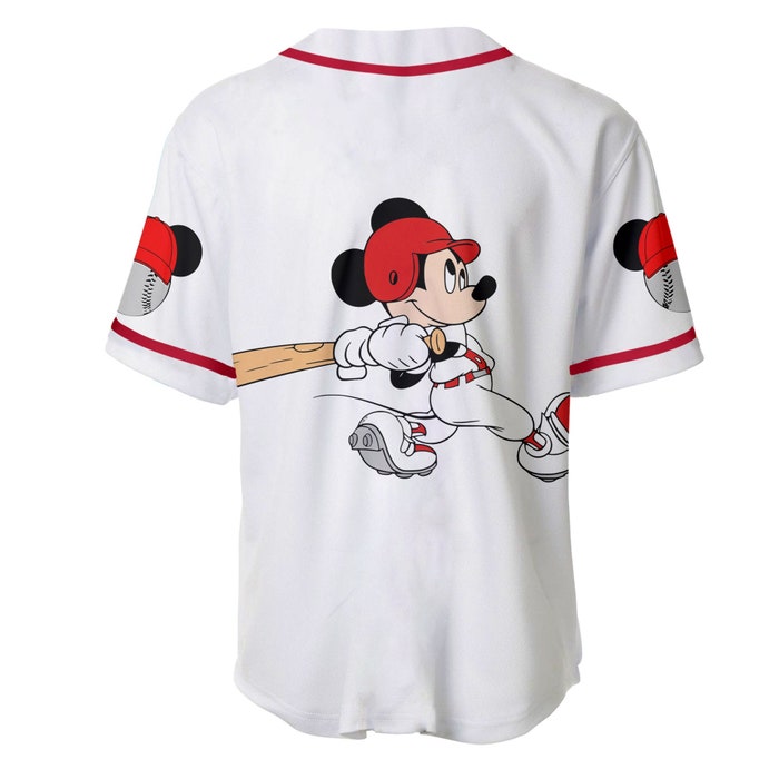 Mickey Mouse White Red Disney Unisex Cartoon Graphic Casual Outfits ...