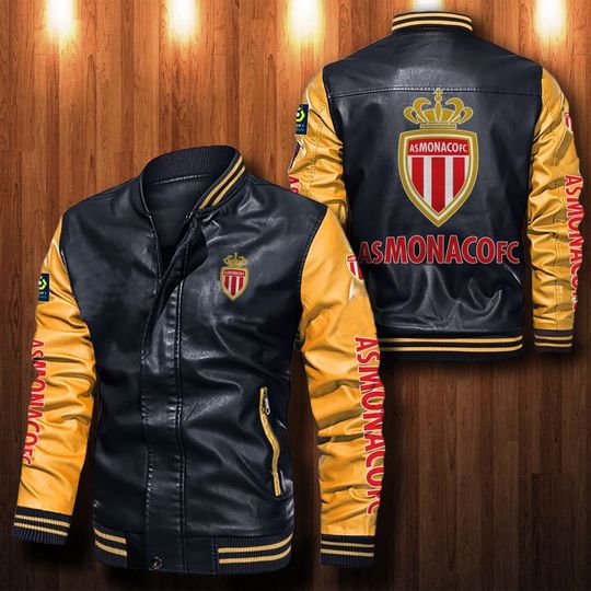 As-Monaco-Leather-Bomber-Jacket-CTLBJ083 As Monaco Leather Bomber Jacket  CTLBJ083