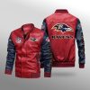 Baltimore Ravens Leather Bomber Jacket CTLBJ156