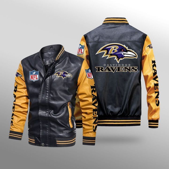Baltimore-Ravens-Leather-Bomber-Jacket-CTLBJ156-3