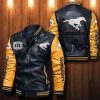 Calgary Stampeders Leather Bomber Jacket CTLBJ150