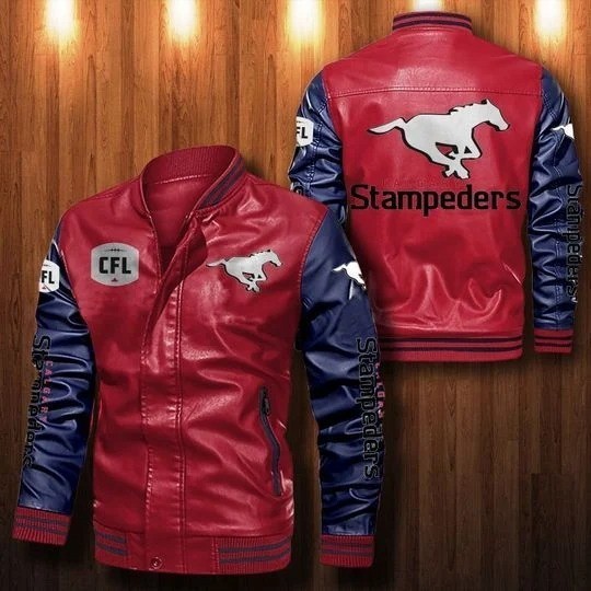 Calgary-Stampeders-Leather-Bomber-Jacket-CTLBJ150-3