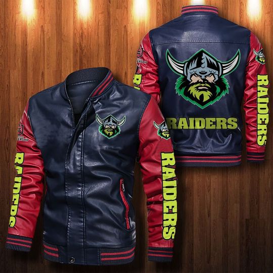 Canberra-Raiders-Leather-Bomber-Jacket-CTLBJ125-2
