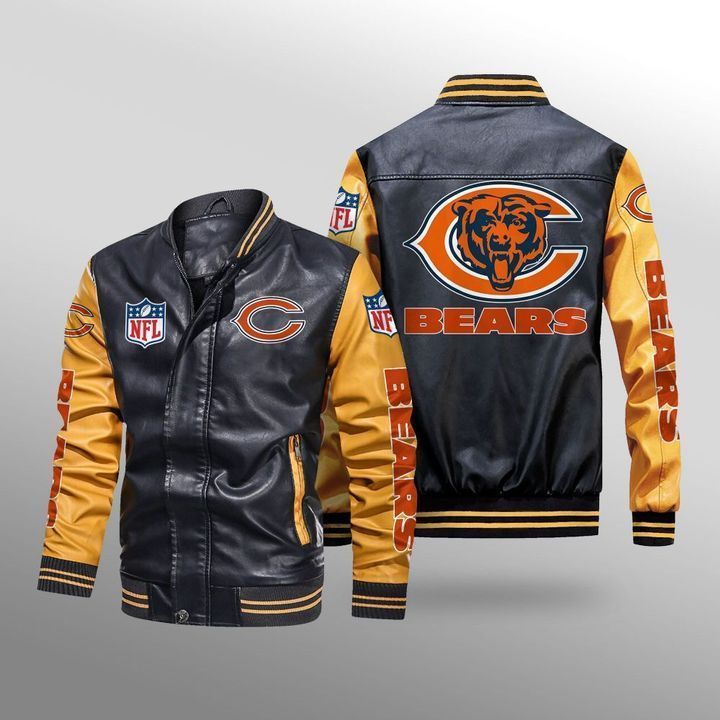 Chicago-Bears-Leather-Bomber-Jacket-CTLBJ163-3