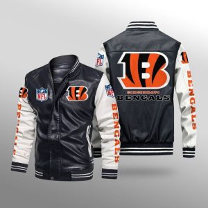 Cincinnati Bengals Leather Bomber Jacket CTLBJ207