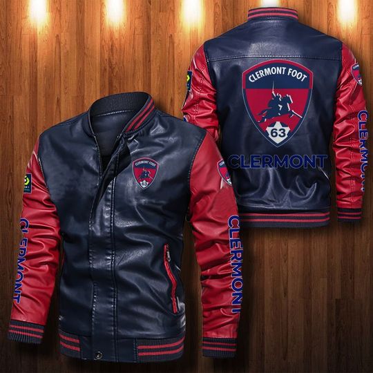 Clermont-Foot-Auvergne-63-Leather-Bomber-Jacket-CTLBJ089-1