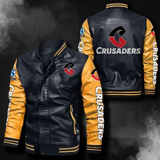Crusaders-Leather-Bomber-Jacket-CTLBJ097 Crusaders Leather Bomber Jacket CTLBJ097