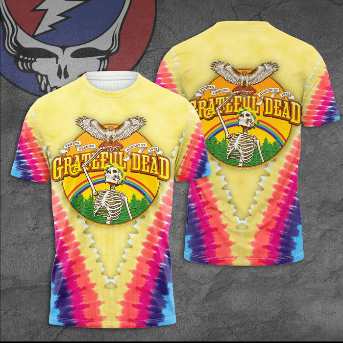 Grateful-Dead-Unisex-3D-T-Shirt-TGI285 Grateful Dead Unisex 3D T-Shirt TGI285