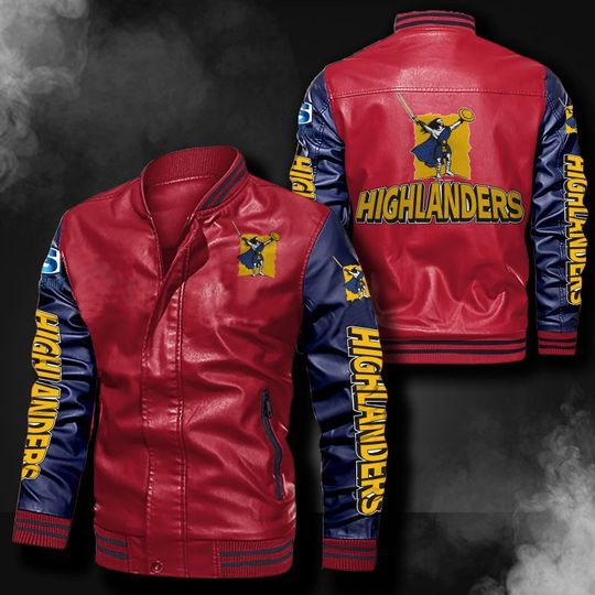 Highlanders-Leather-Bomber-Jacket-CTLBJ096 Highlanders Leather Bomber Jacket CTLBJ096