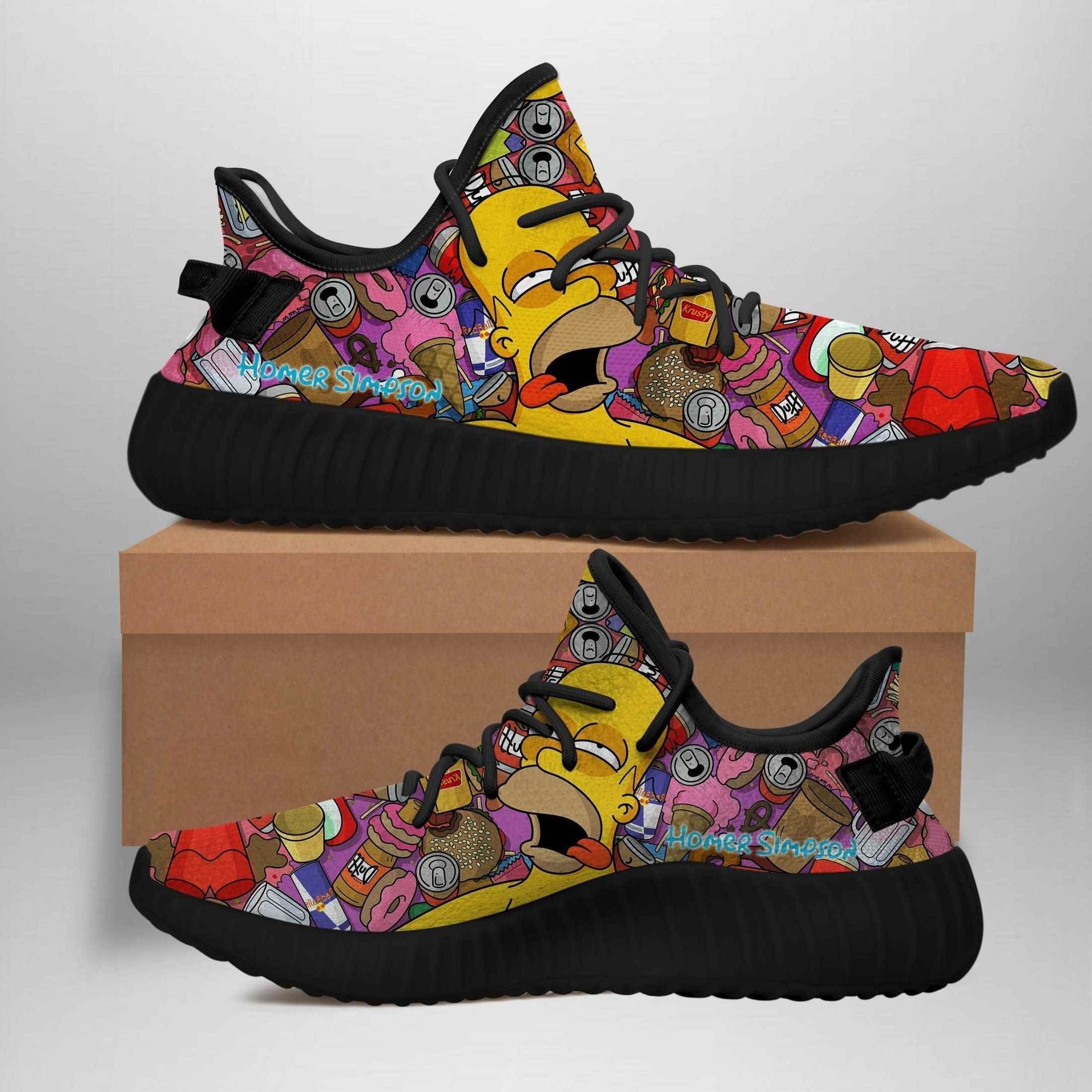 Homer-Simpson-Yeezy-Couture-Homer-Simpson-Sneaker-Custom-Shoes-YHC029 Homer Simpson Yeezy Couture Homer Simpson Sneaker Custom Shoes YHC029