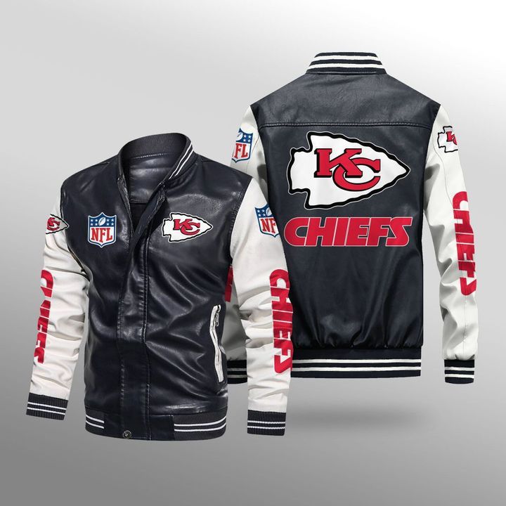 Kansas-Cuty-Chiefs-Leather-Bomber-Jacket-CTLBJ202-1