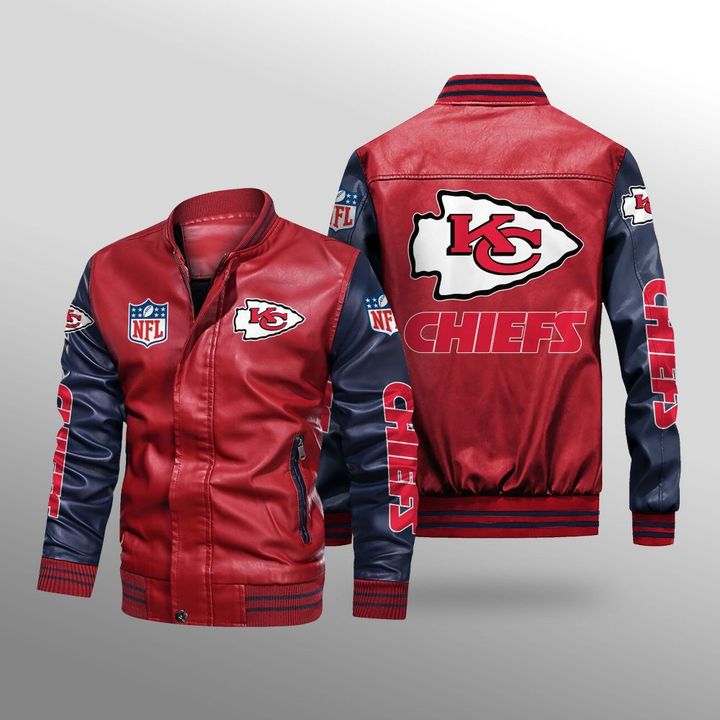Kansas-Cuty-Chiefs-Leather-Bomber-Jacket-CTLBJ202-2