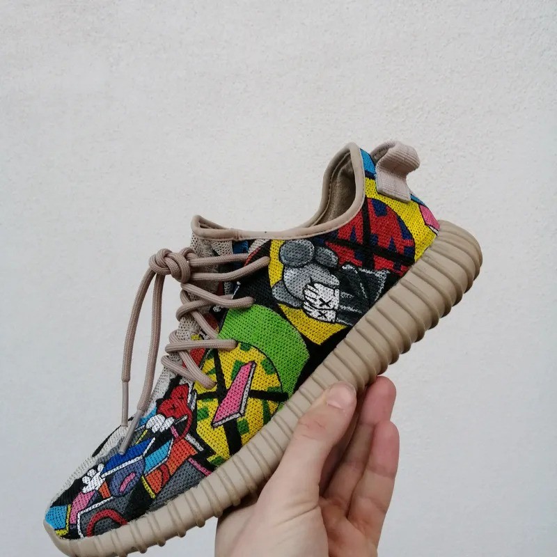 Kaw-Yeezy-Couture-Kaw-Sneaker-Custom-Shoes-YHC064 Kaw Yeezy Couture Kaw Sneaker Custom Shoes YHC064