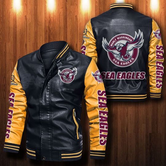 Manly-Warring-Sea-Eagles-Leather-Bomber-Jacket-CTLBJ118-2