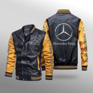 Mercedes Leather Bomber Jacket CTLBJ121
