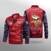 Minnesota Vikings Leather Bomber Jacket CTLBJ173