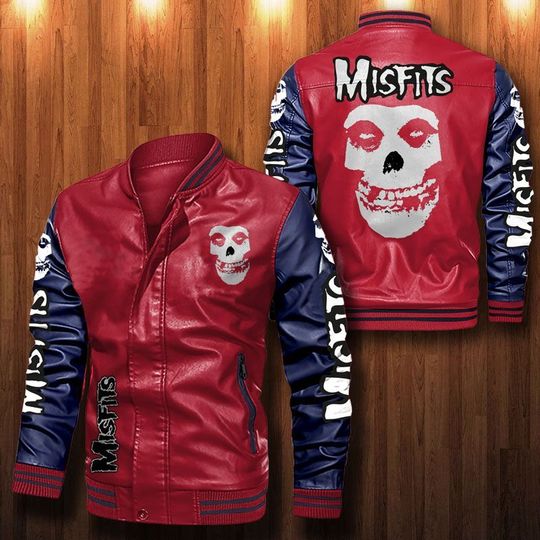 Misfits-Leather-Bomber-Jacket-CTLBJ130 Misfits Leather Bomber Jacket CTLBJ130