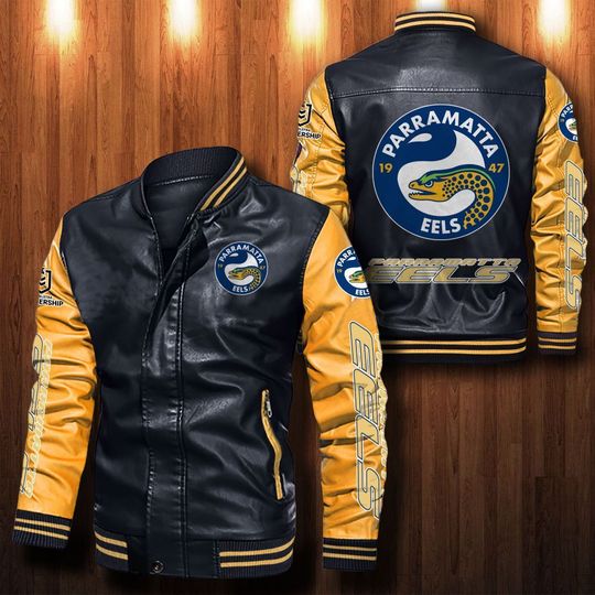 Parramatta-Eels-Leather-Bomber-Jacket-CTLBJ127-1
