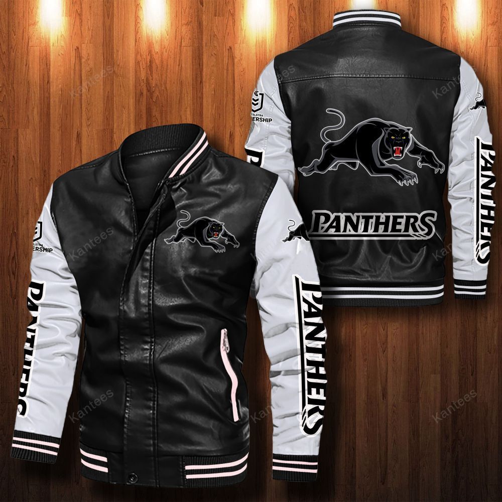 Penrith-Panthers-Leather-Bomber-Jacket-CTLBJ117 Penrith Panthers Leather Bomber Jacket CTLBJ117