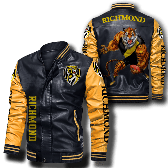 Richmond-Tigers-Leather-Bomber-Jacket-CTLBJ109-1
