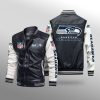 Seattle Seahawks Leather Bomber Jacket  CTLBJ194