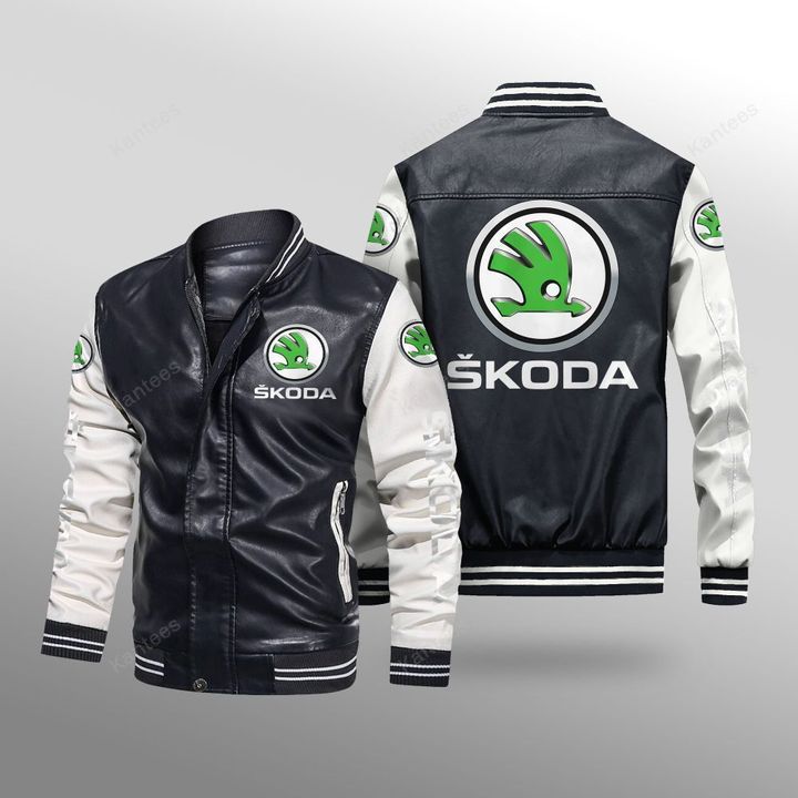 Skoda-Auto-Leather-Bomber-Jacket-CTLBJ153-1