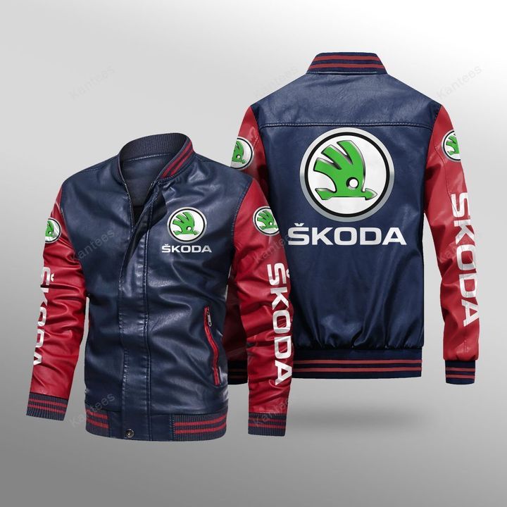 Skoda-Auto-Leather-Bomber-Jacket-CTLBJ153-2
