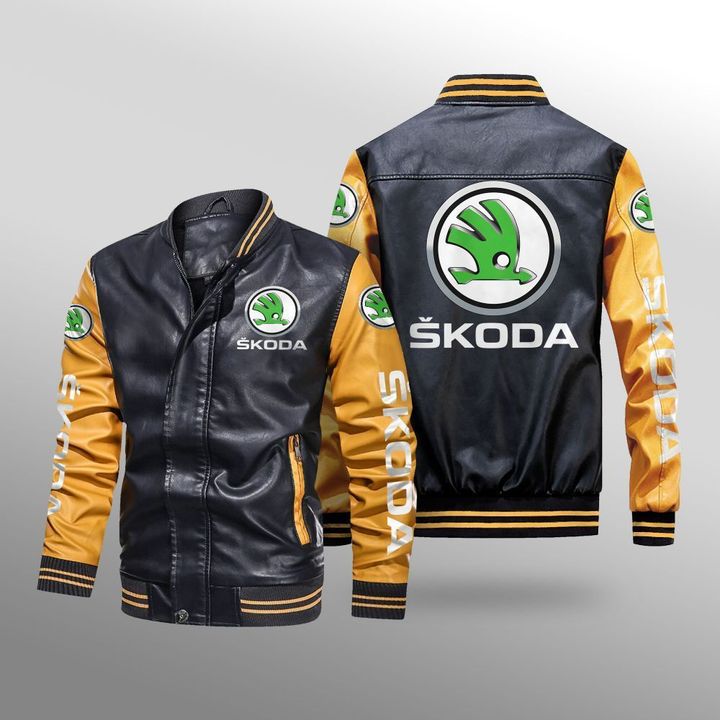 Skoda-Auto-Leather-Bomber-Jacket-CTLBJ153-3