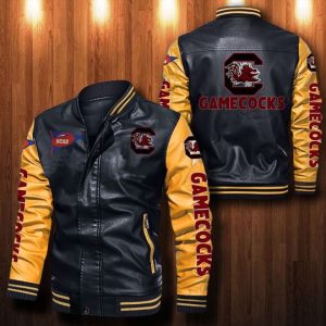 South Carolina Gamecocks Leather Bomber Jacket CTLBJ003