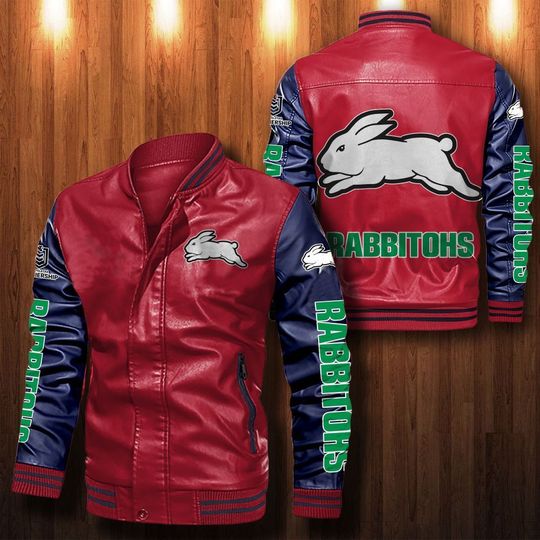 South-Syney-Rabbitohs-Leather-Bomber-Jacket-CTLBJ115-2
