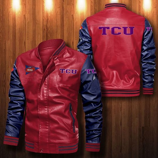 Tcu-Horned-Frogs-Leather-Bomber-Jacket-CTLBJ081-2