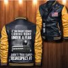 Us Veteran Eagle Custom Personalized Leather Bomber Jacket CTLBJ107