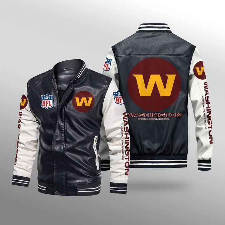 Washington-Football-Team-Leather-Bomber-Jacket-CTLBJ166-1