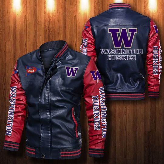 Washington-Huskies-Leather-Bomber-Jacket-CTLBJ082-1