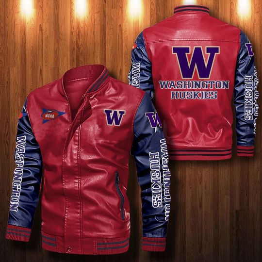 Washington-Huskies-Leather-Bomber-Jacket-CTLBJ082-2