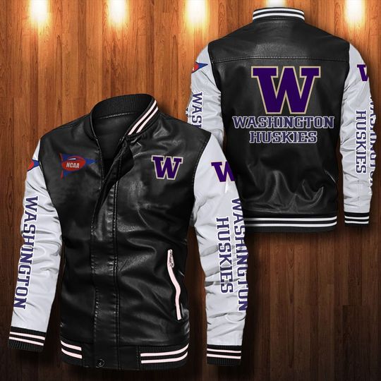 Washington-Huskies-Leather-Bomber-Jacket-CTLBJ082-3