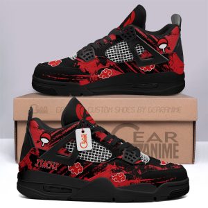 Akatsuki Itachi Jordan 4 Sneakers Personalized Anime Shoes JD569