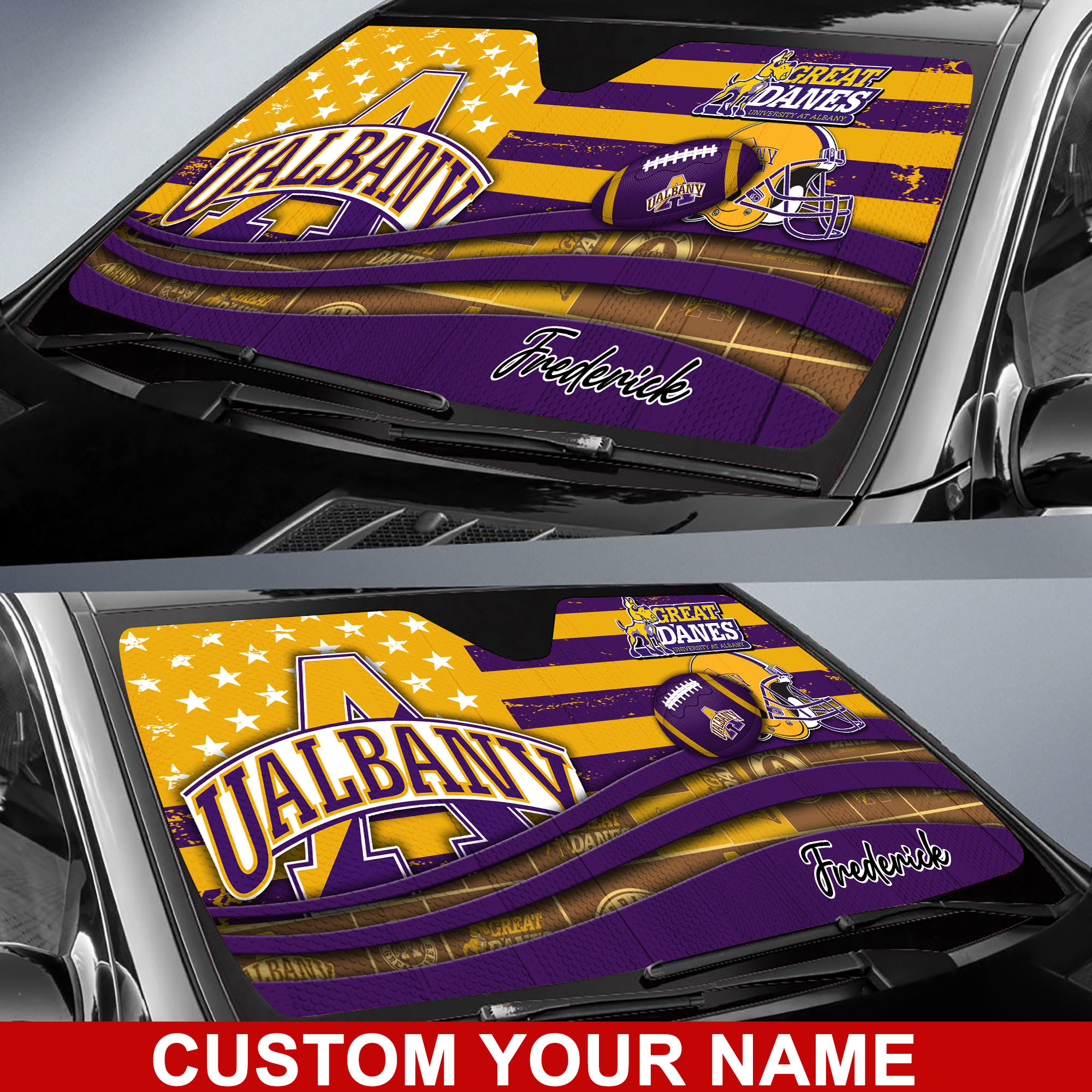 Albany-Great-Danes-NCAA-Car-Sun-Shade-CSS0627-1