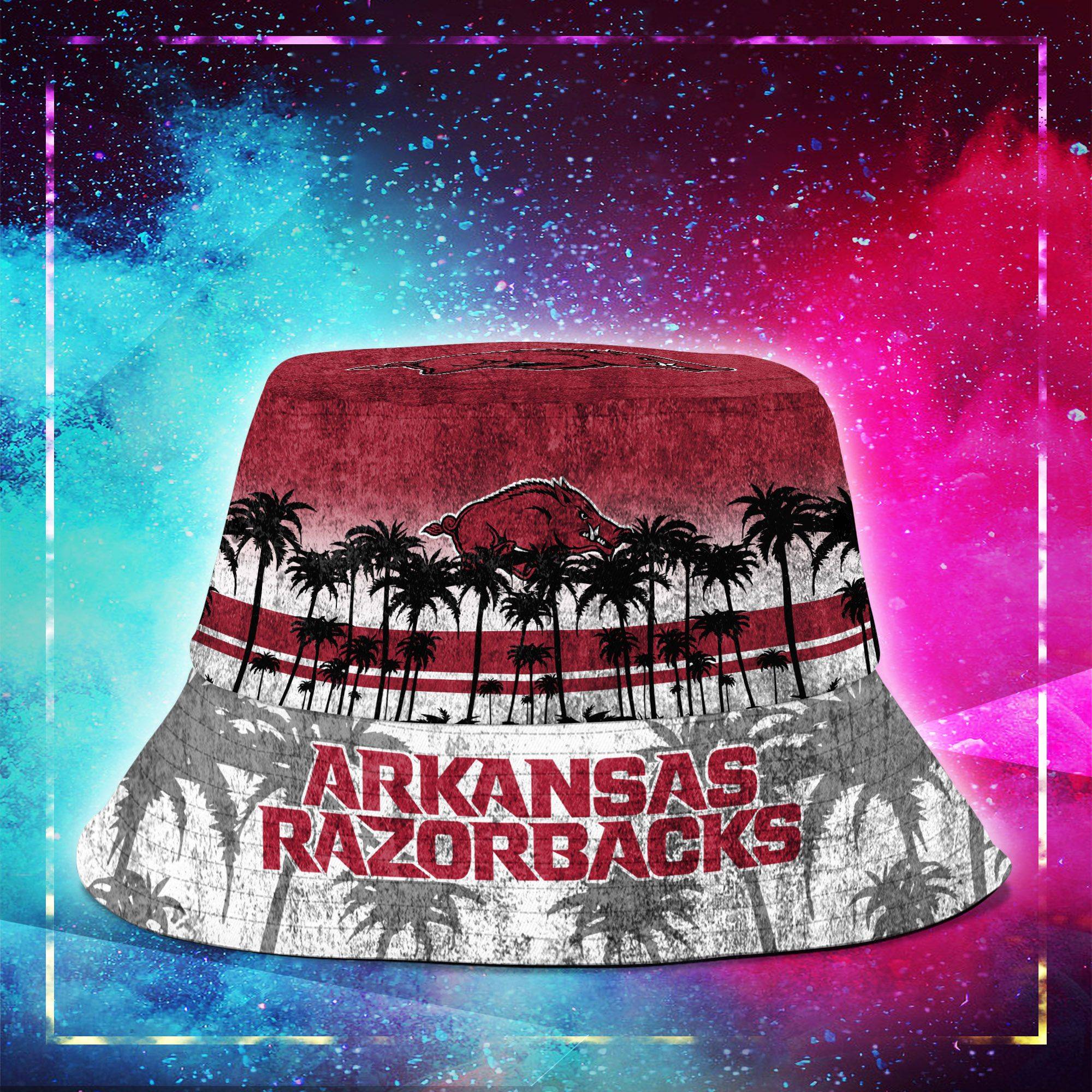 Arkansas-Razorbacks-NCAA-Bucket-Hat-Personalized-SBH254-1