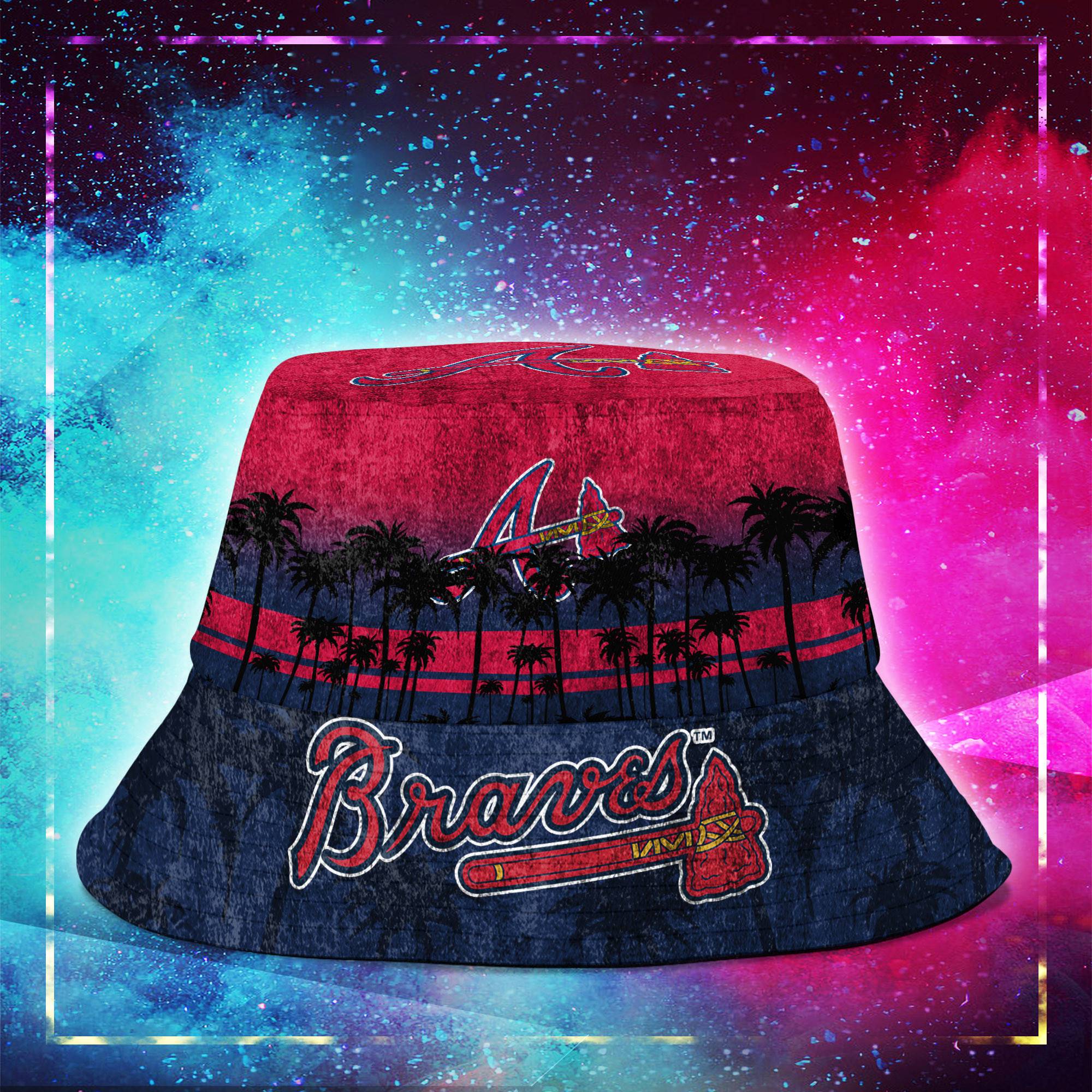 Atlanta-Braves-MLB-Bucket-Hat-Personalized-SBH245-1